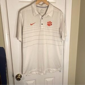 Men’s Golf Polo Nike Clemson University Tigers Orange and Purple